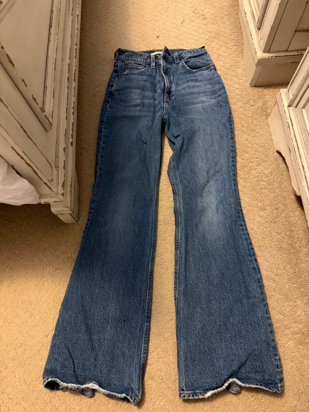 Levi's Vintage-Inspired Dark Blue Flare Jeans